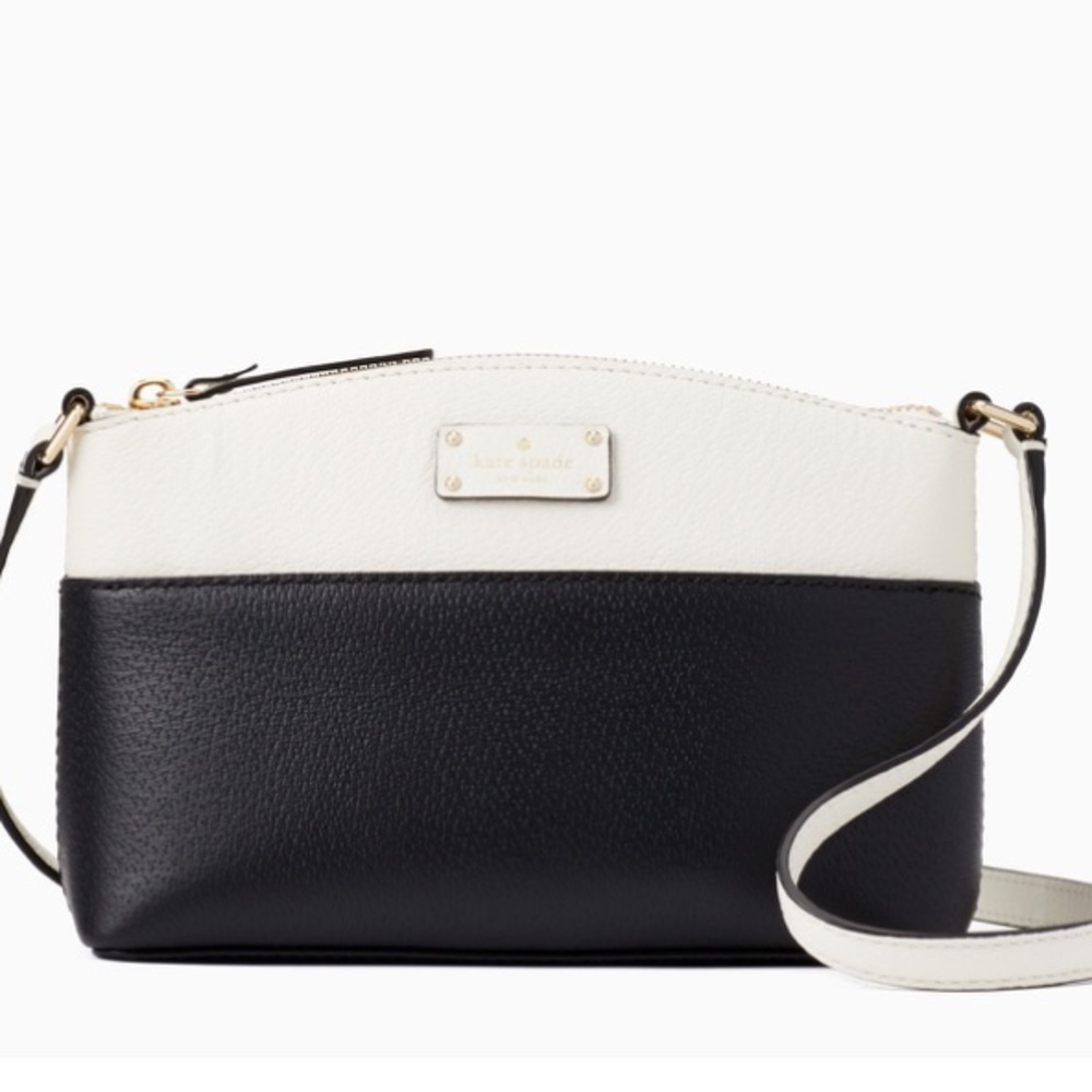Kate Spade Black Cement Grove Street Millie Crossbody Bag.